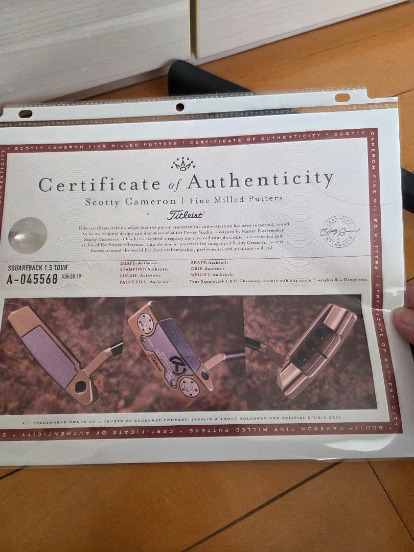 未着用　キャメロンサークルTパター