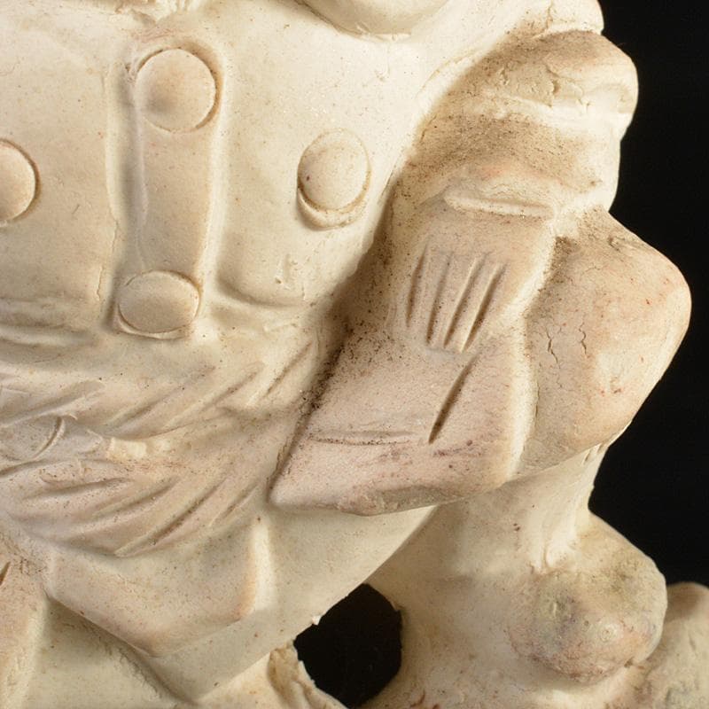 備前焼　落雁窯　古備前　白備前　置物　V　R7153