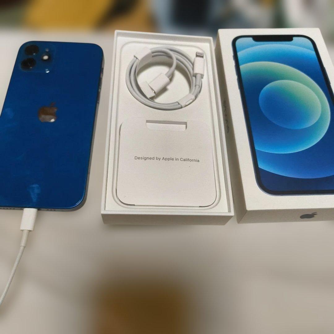 Apple iPhone 12 ブルー 本体 訳あり！ボタンが使えないジャンク
