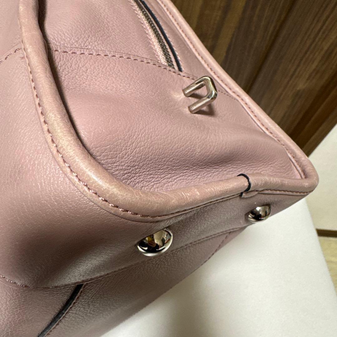 【美品】　LOEWE ロエベ アマソナ36 ハンドバッグ アナグラム ピンク