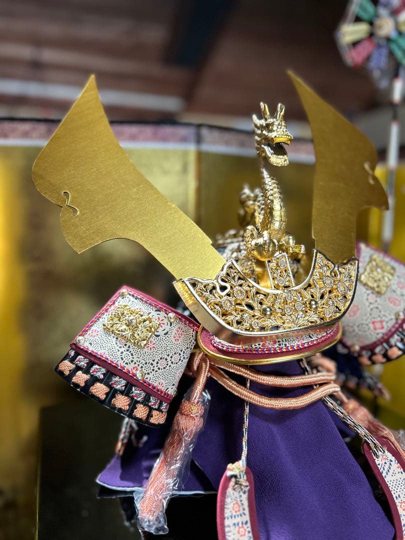 豪華 五月人形 金色 兜