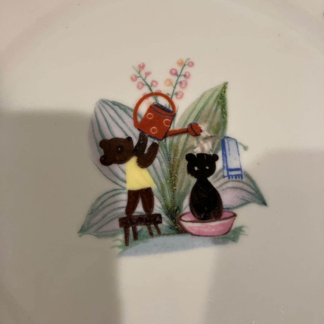 ポーランド製　食器　スープ皿　ケーキ皿　くま