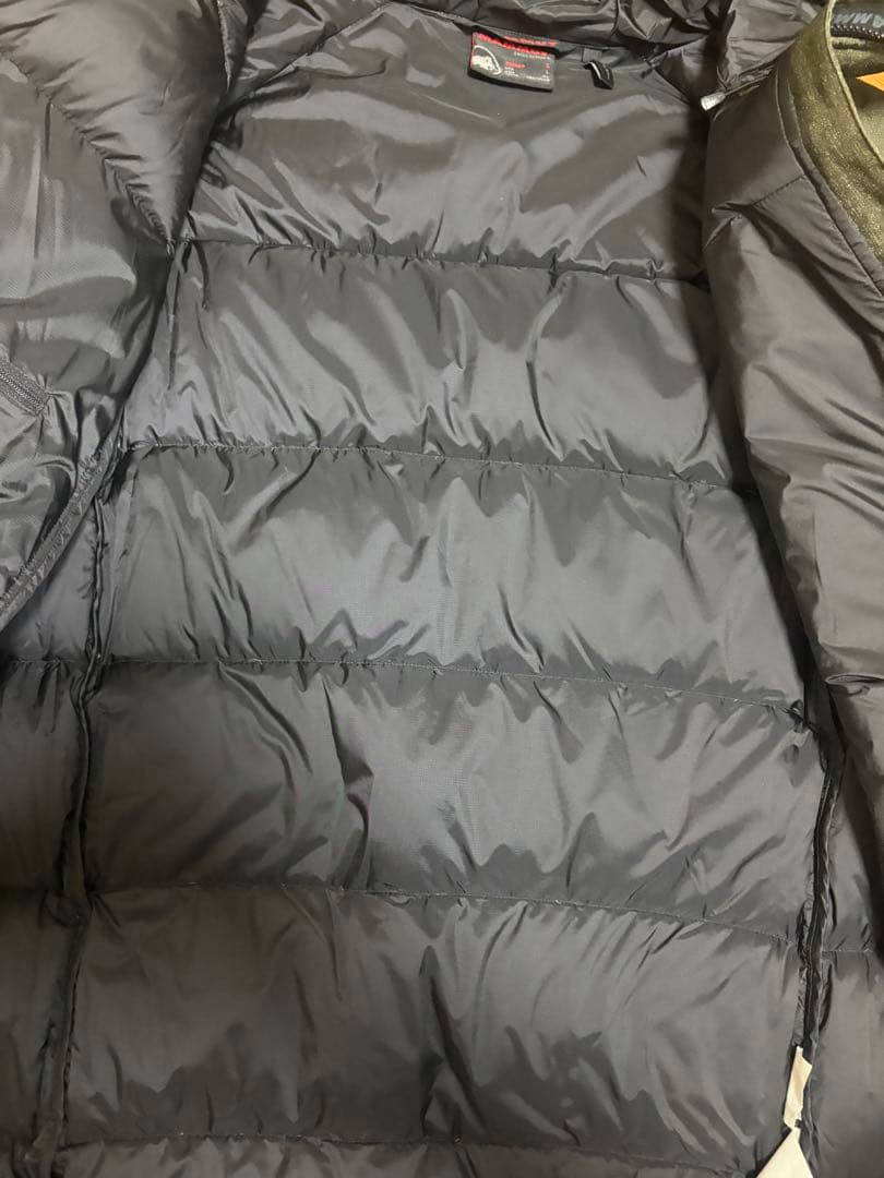 MAMMUT マムートダウンジャケット 750+ フード付き オリーブL 美品