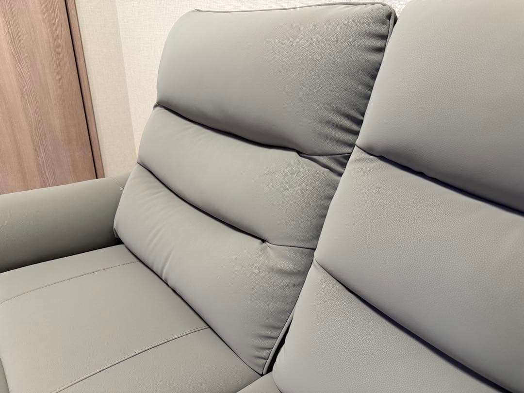 【美品】電動リクライニングソファ｜ニトリNビリーバ3 Nシールド GY