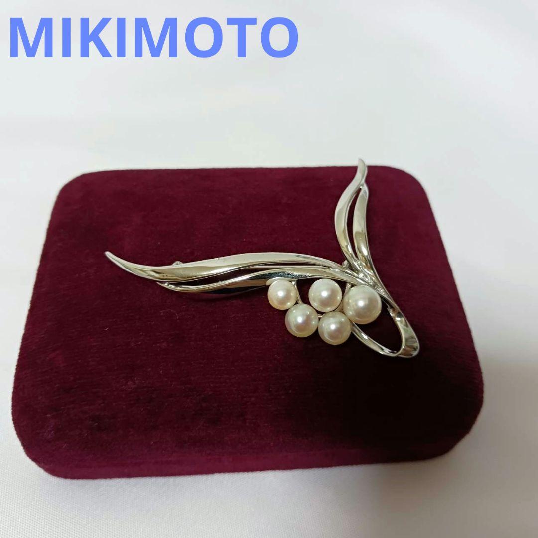 Akkochan様✨MIKIMOTO ブローチ パール リボンフォーマル SV