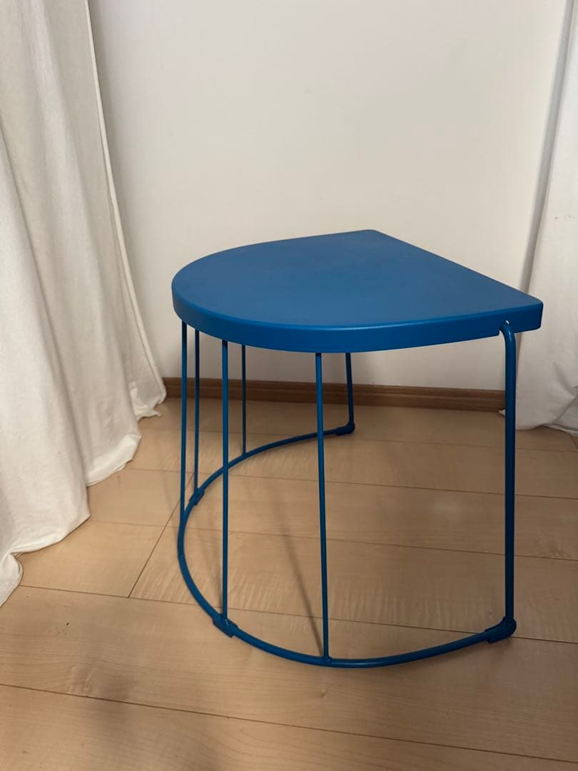 希少 廃盤 IKEA イケア TRANARO スツール サイドテーブル ブルー