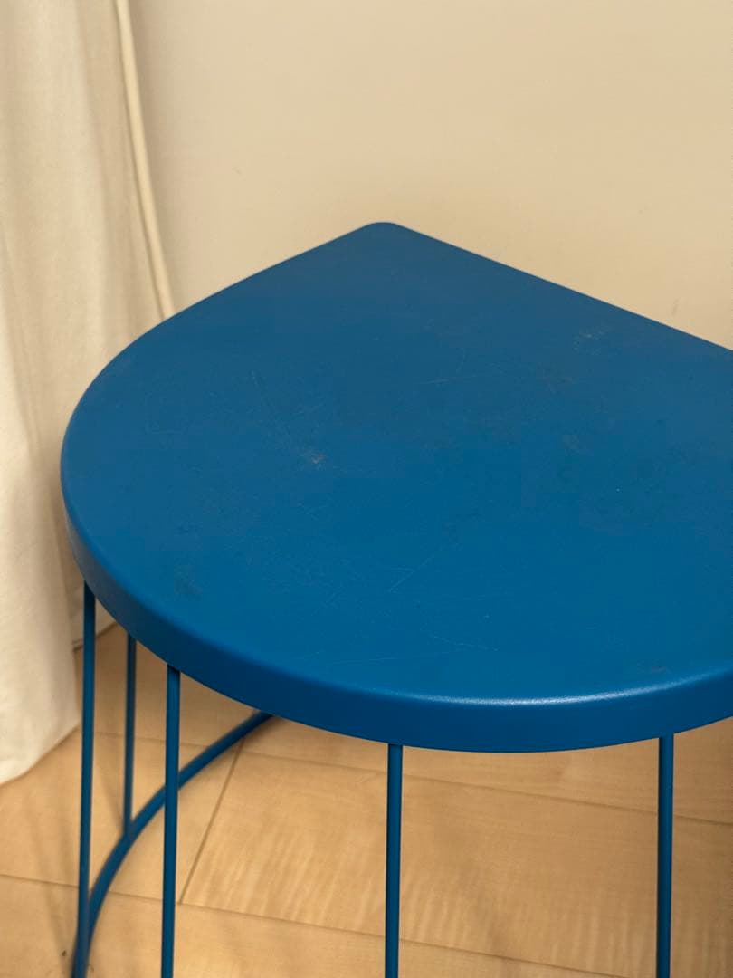 希少 廃盤 IKEA イケア TRANARO スツール サイドテーブル ブルー
