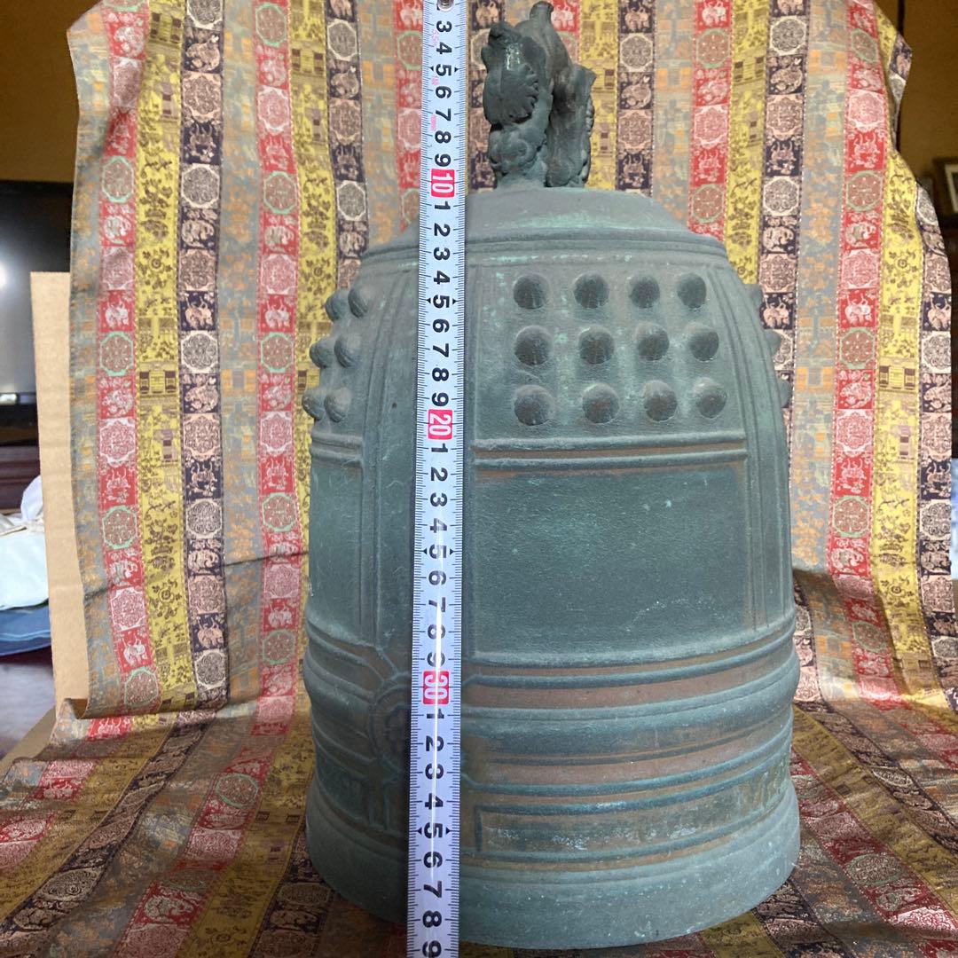 //eyeknow 74// 吊鐘 青銅半鐘 高さ40.7cm幅24￼cm