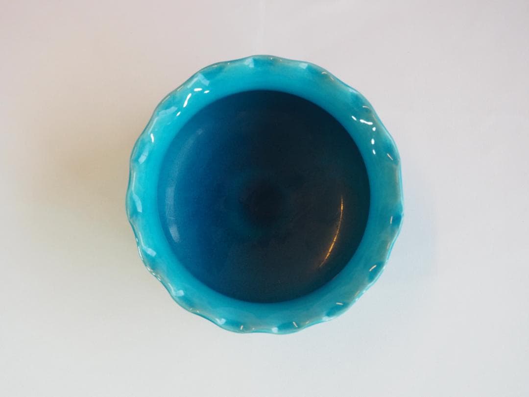 膳所焼（陽炎園） 岩崎新定造『交趾写宝尽し皆具』（共箱）