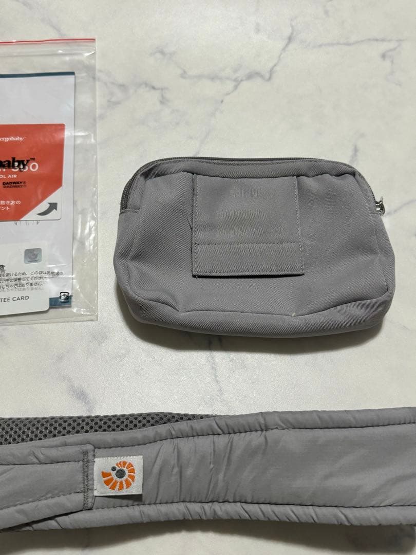 【ほぼ未使用品】エルゴベビー オムニ 360 クールエア メッシュ パールグレー