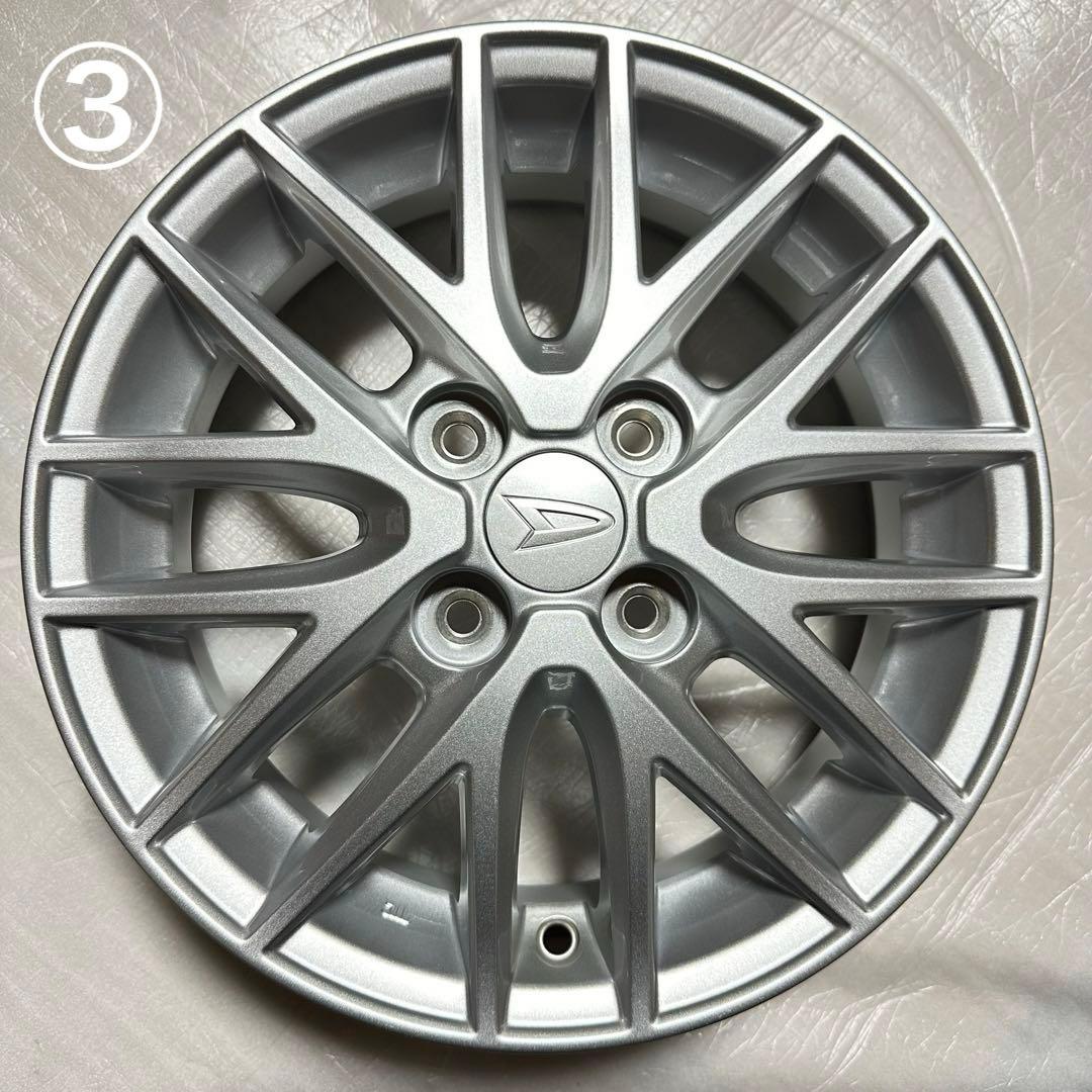 4本セット　14インチ　ダイハツ純正　オプション　ホイール　シルバー　美品