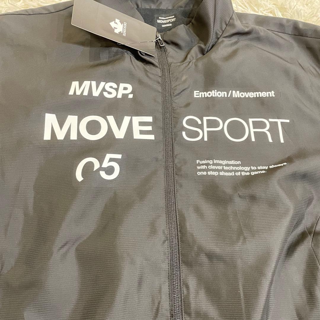 新品　デサント ウインドブレーカー 上下セット　セットアップ　ブラック　M