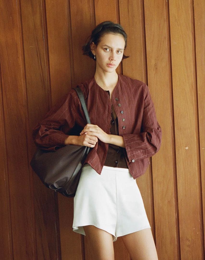 TOUT Y EST SAC CANOT TOILE ショルダーバッグ ブラウン