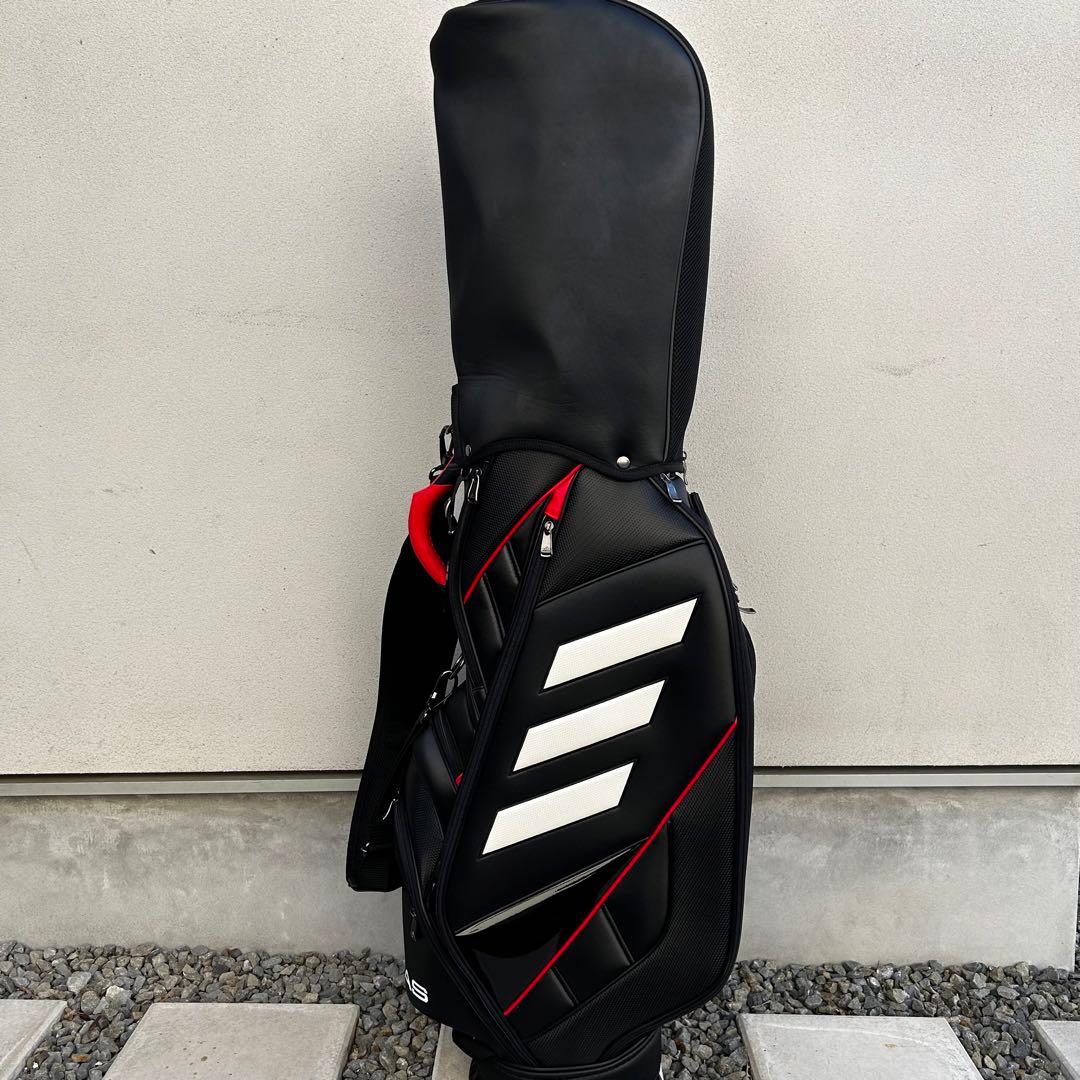 美品 アディダス ゴルフ adidas golf キャディバッグ 9.5型 黒