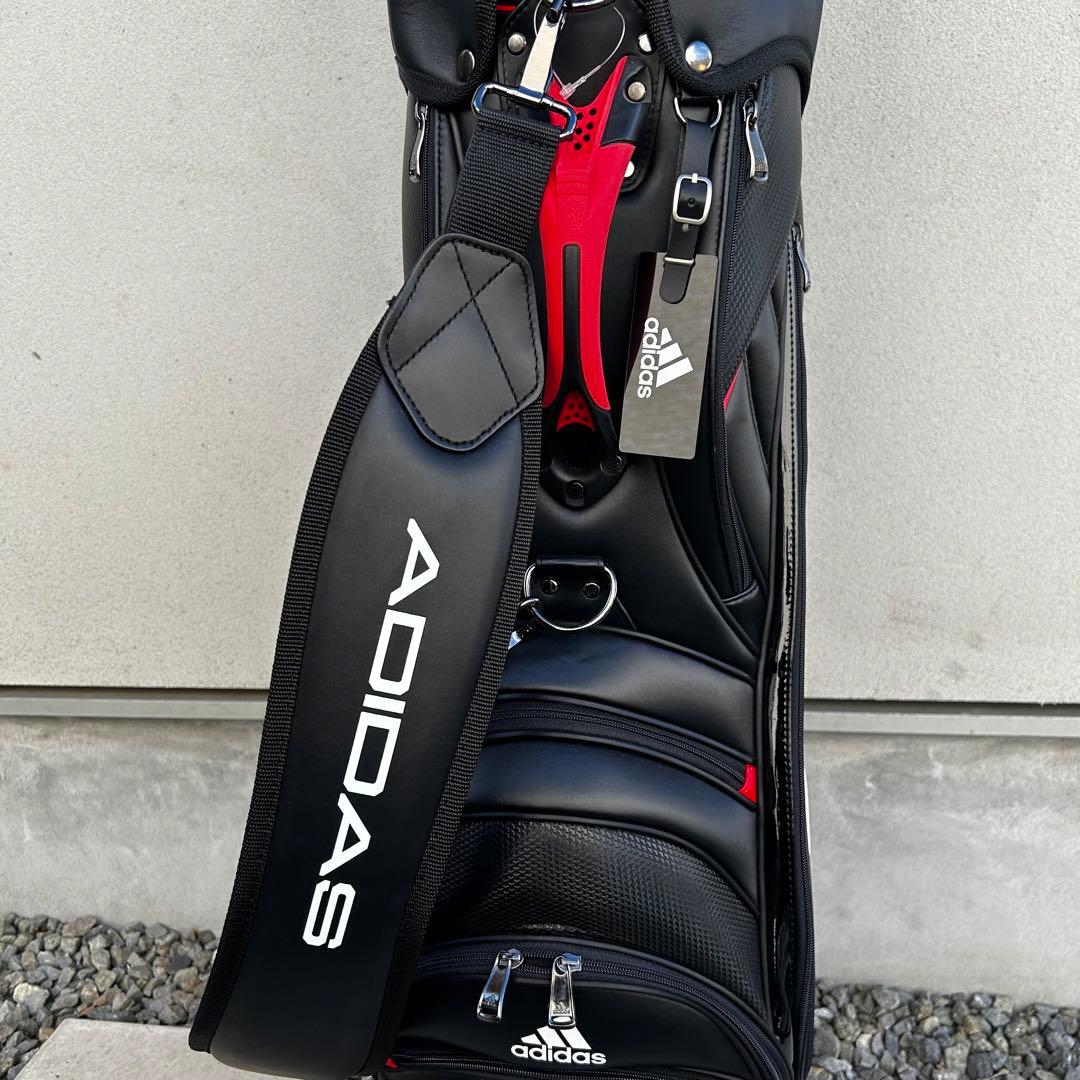 美品 アディダス ゴルフ adidas golf キャディバッグ 9.5型 黒