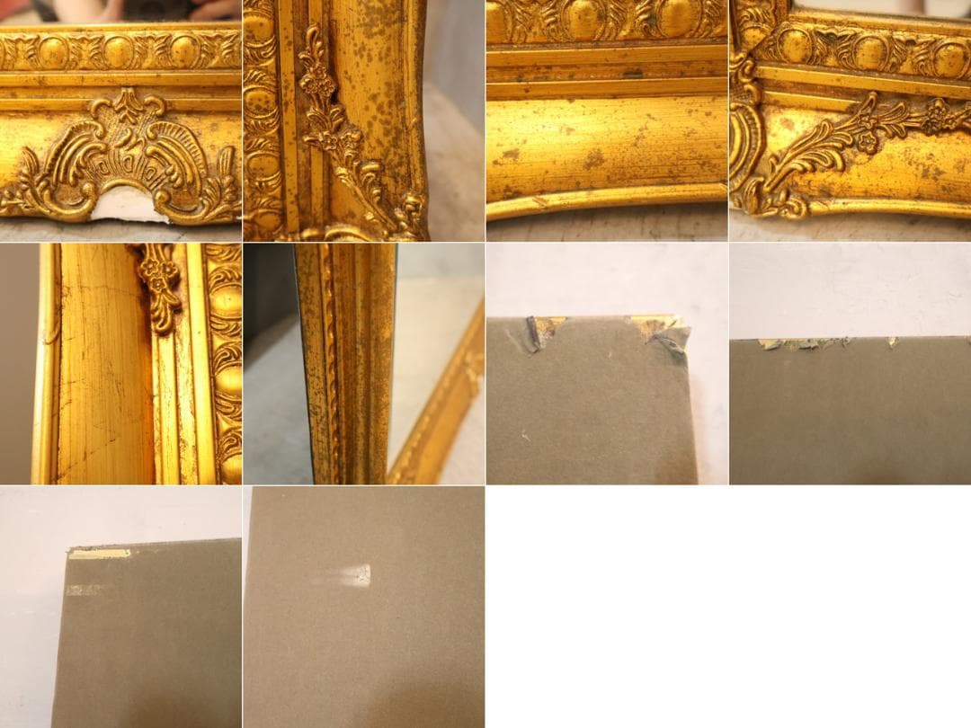 アンティーク調 ウォールミラー 全身鏡 ヴィンテージ エレガント クラシカル