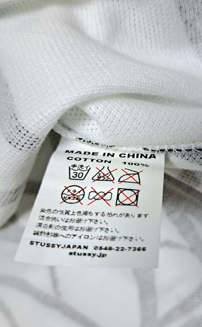 【ゴルフ・M新品】 Stüssy × FL アトミックリング ポロシャツ 白