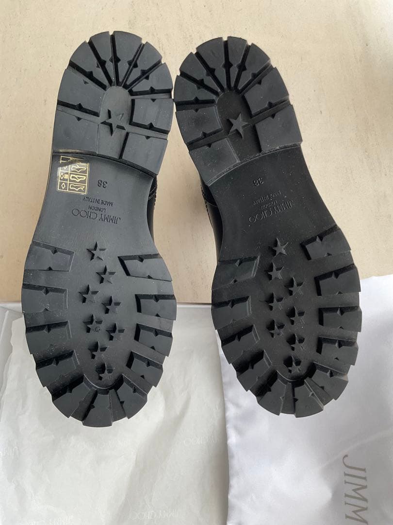 jimmy choo レインブーツ　ブラック　ショート丈　雨、雪の日に　38