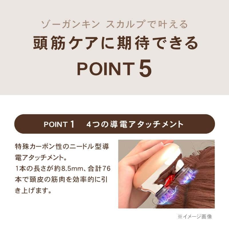 ゾーガンキンスカルプ EMS ヘッドスパ 180g スカルプブラシ 頭皮ブラシ