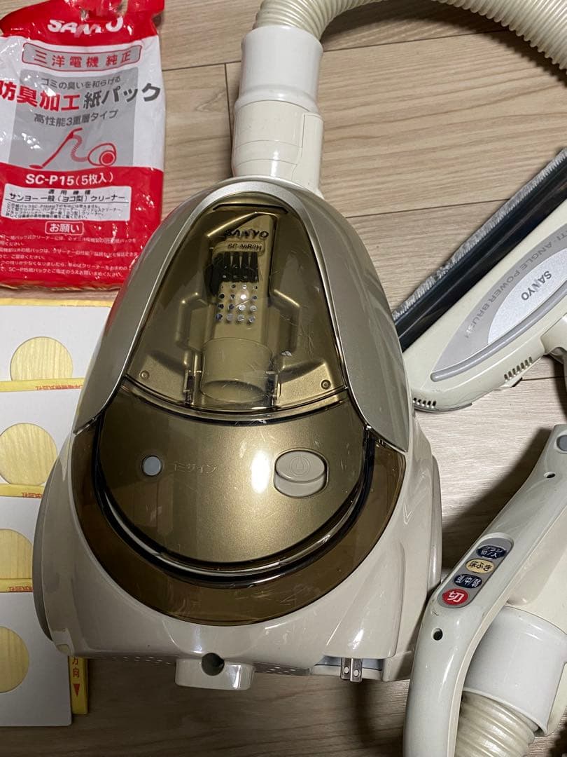 SANYO 掃除機 SC-MR8H 純正紙パック4つ付き