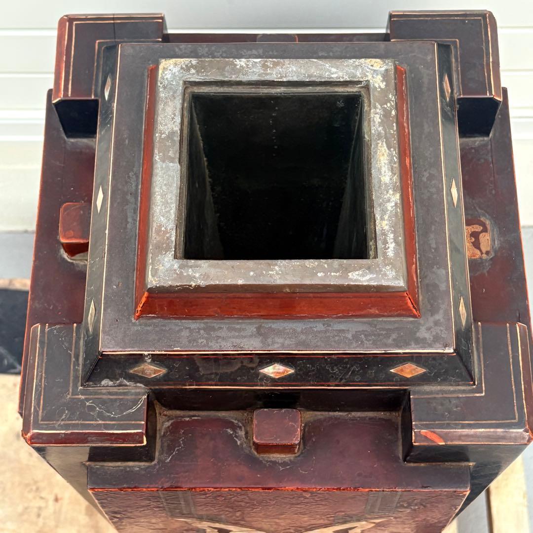 里帰り■江戸時代 蒔絵螺鈿花入