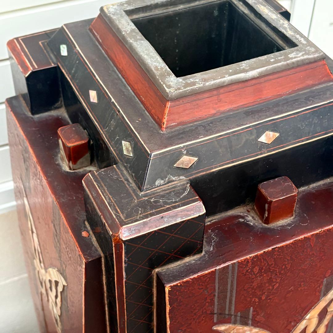 里帰り■江戸時代 蒔絵螺鈿花入