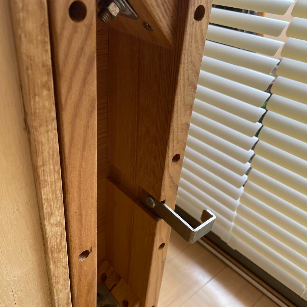 無印良品　タモ　無垢材　デスク