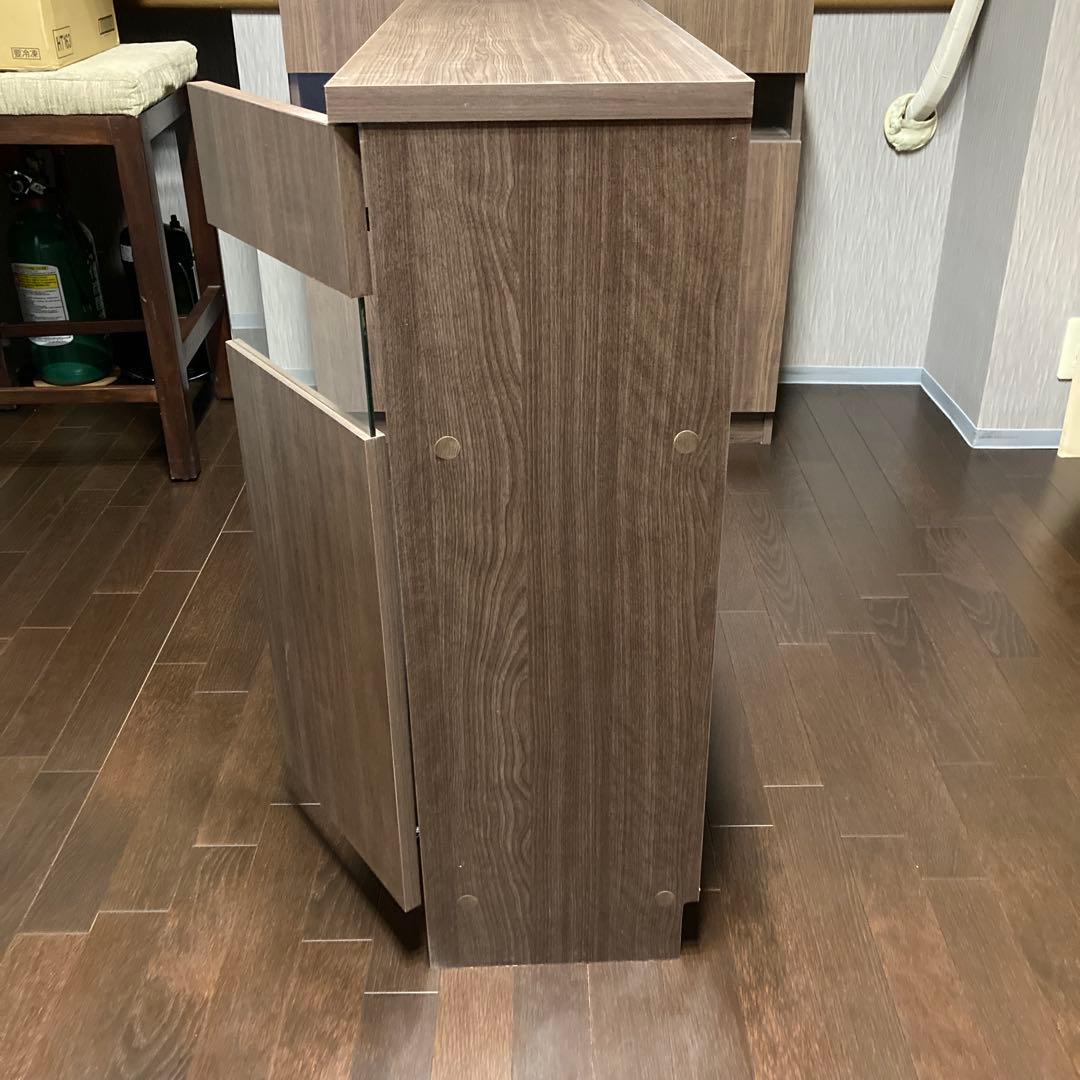 ワイエムワールド カウンター下収納 扉付き セピアナチュラル