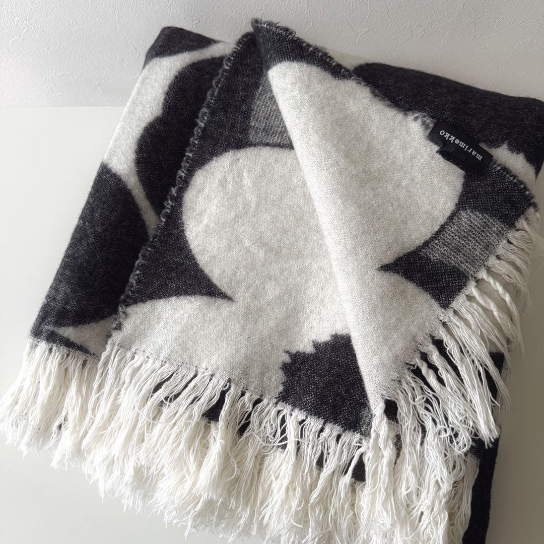 マリメッコ　ブランケット　ウール