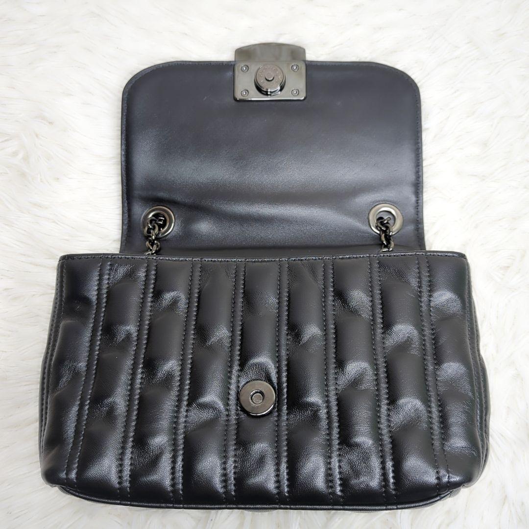 y*a様 美品✨ロンシャン ブリオッシュ ショルダー レザー 黒 キルティング