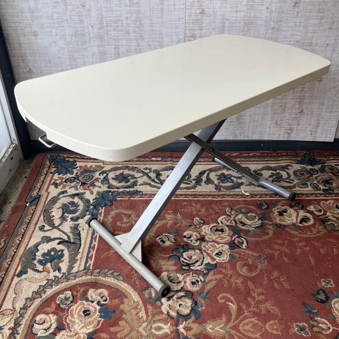 北欧レトロ 東馬 リフティングテーブル ワークテーブル 昇降式 リフトテーブル