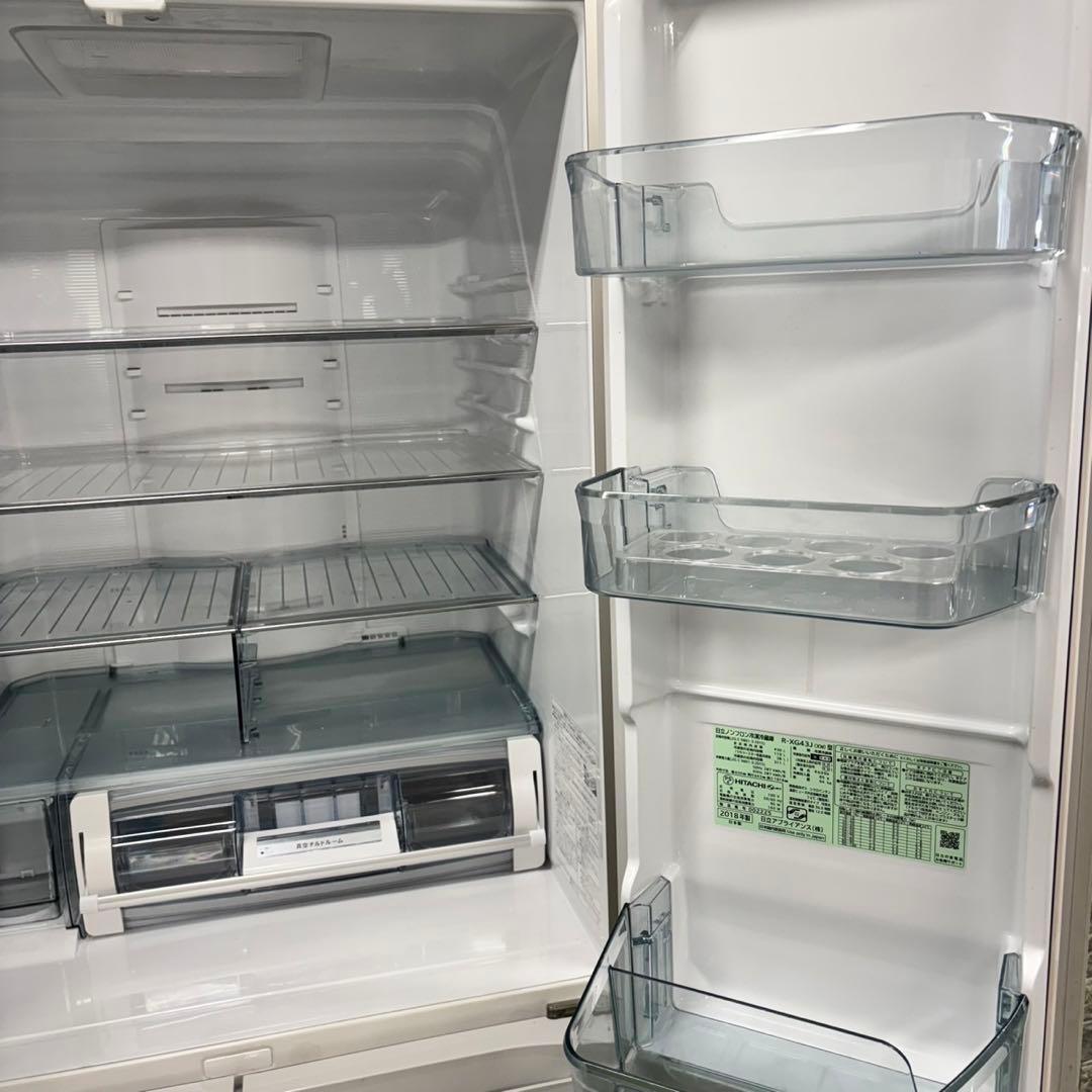 491 大型冷蔵庫　日立　国内メーカー　高年式　保証込み　製氷器付き　大容量