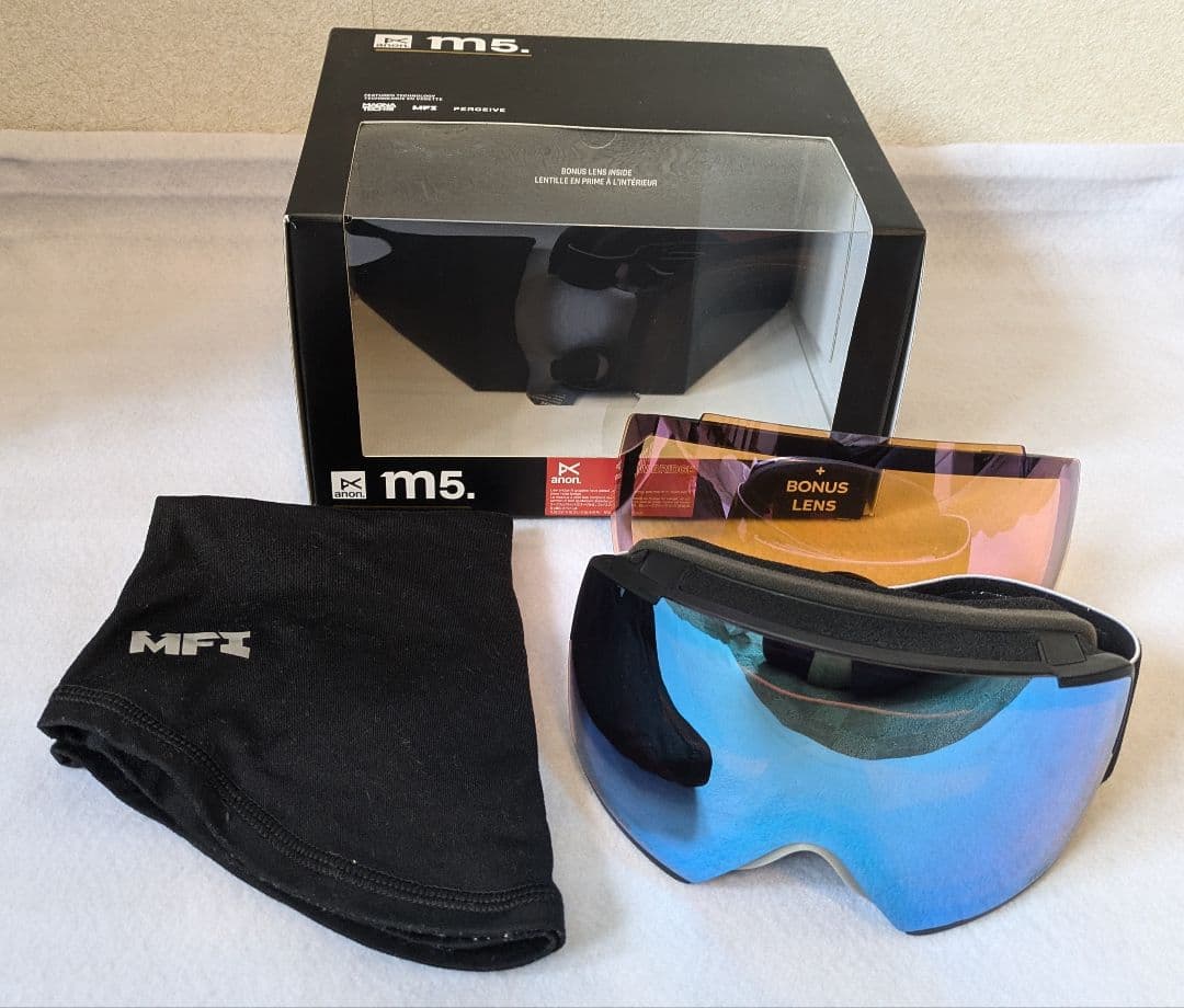 23-24 anon アノン ゴーグル M5 フェイスマスク スペアレンズ付き