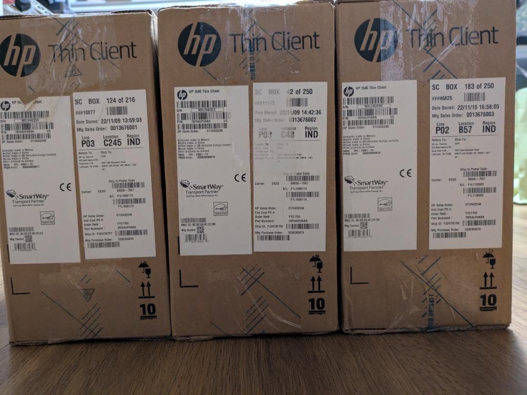 【新品未使用品】HP t540 シンクライアント ※1台