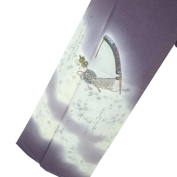 訪問着 着物 袷 樽本伊勢蔵 摺り友禅 手描き 裄65 Ｍ 新古品 sn1793