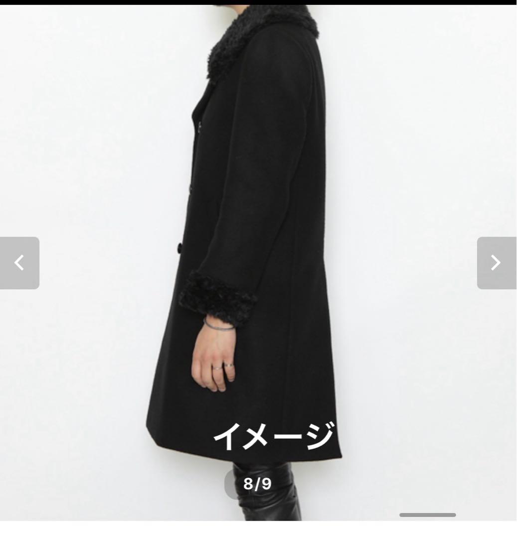 RUDE GALLERY BOA LONG COAT ブラック