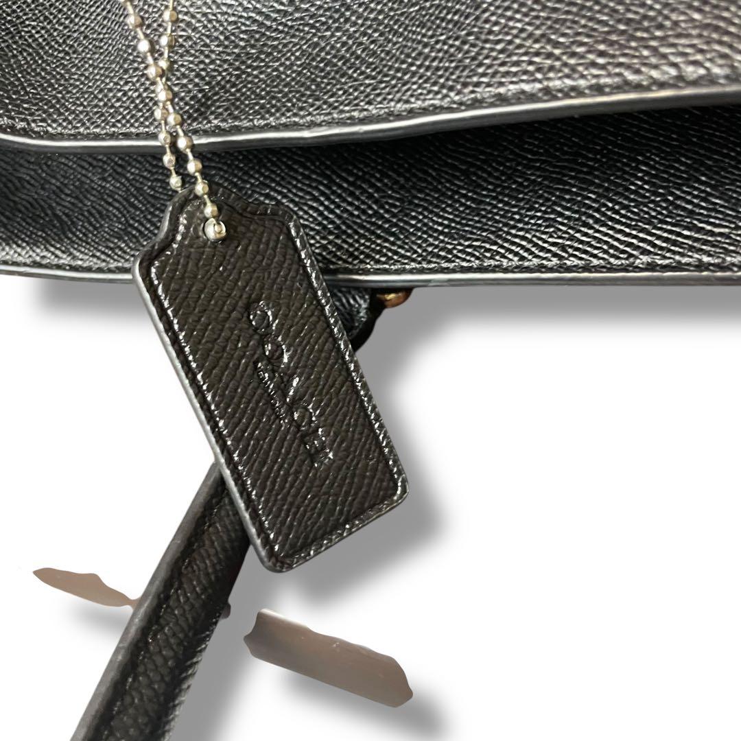 コーチ 2way ビジネスバッグ トートバッグ レザー 黒 A4可 F84630