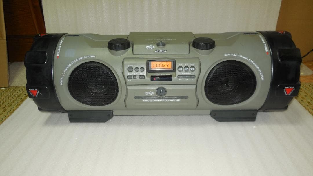 victor 大型CDラジカセドラムカン　RV-X70　 動作確認済み（完動品）