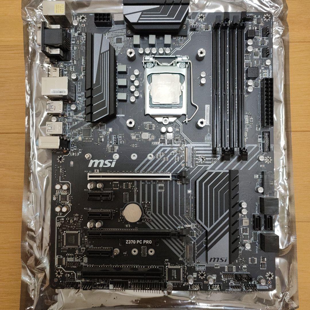 MSI Z370 PC PROマザーボード i7 8700　CPUクーラーセット