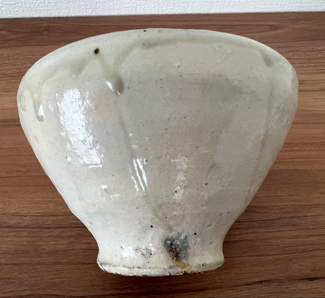 珍品 李朝粉引茶碗 布袋 箱有 掘り出し物