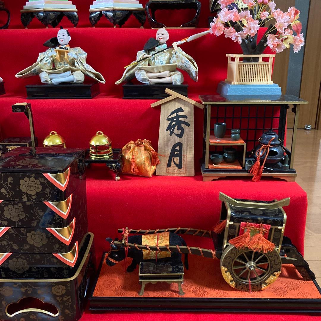 秀月 雛人形 日本人形 七段飾り 桃の節句 雛祭り セットNo.④