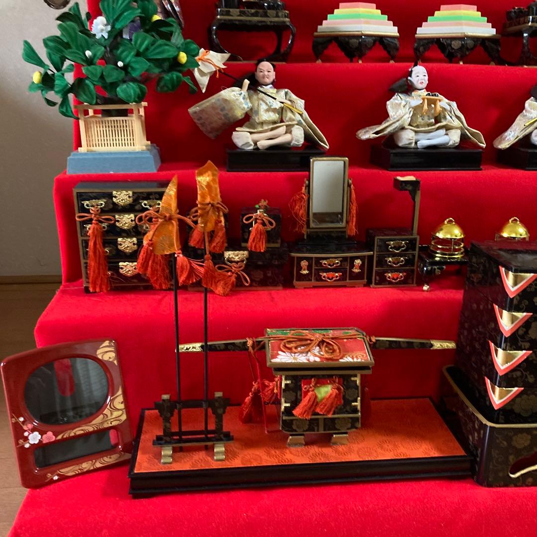 秀月 雛人形 日本人形 七段飾り 桃の節句 雛祭り セットNo.④