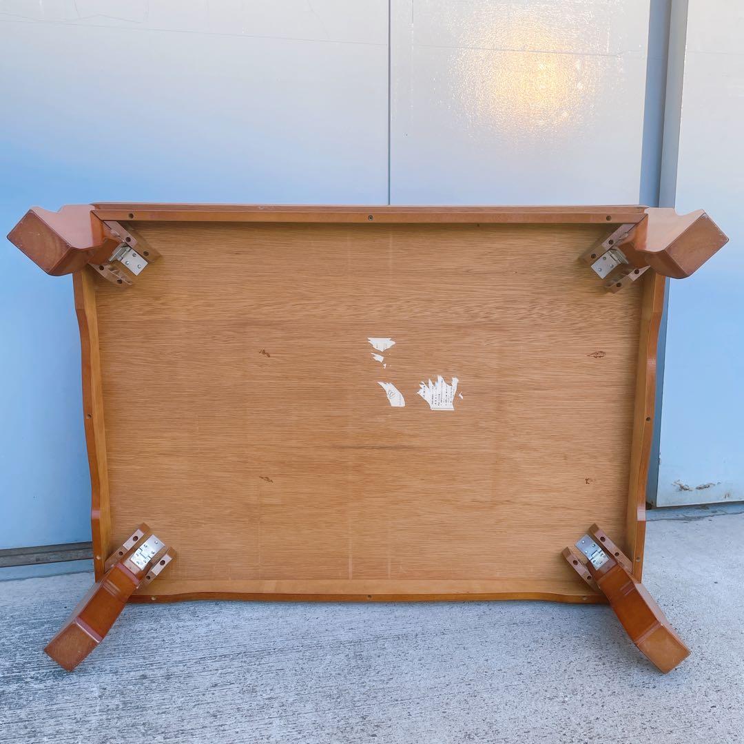 【美品送料込】高級 折り畳み座卓 昭和レトロ アンティーク 職人手作り