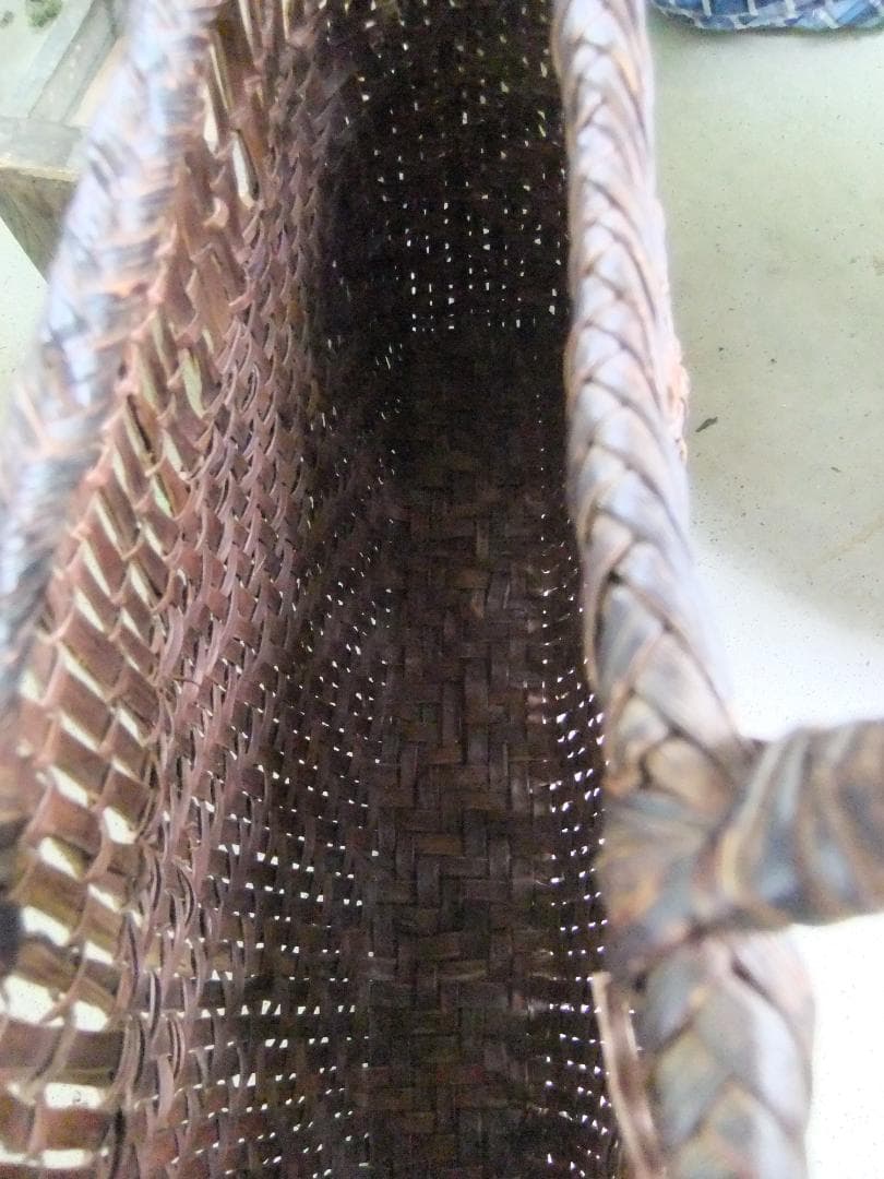 ヴィンテージ 山葡萄かご