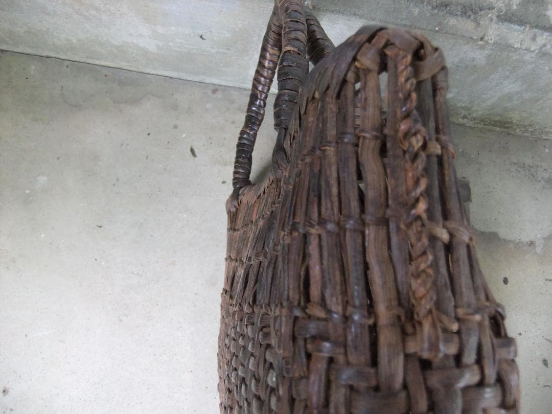 ヴィンテージ 山葡萄かご