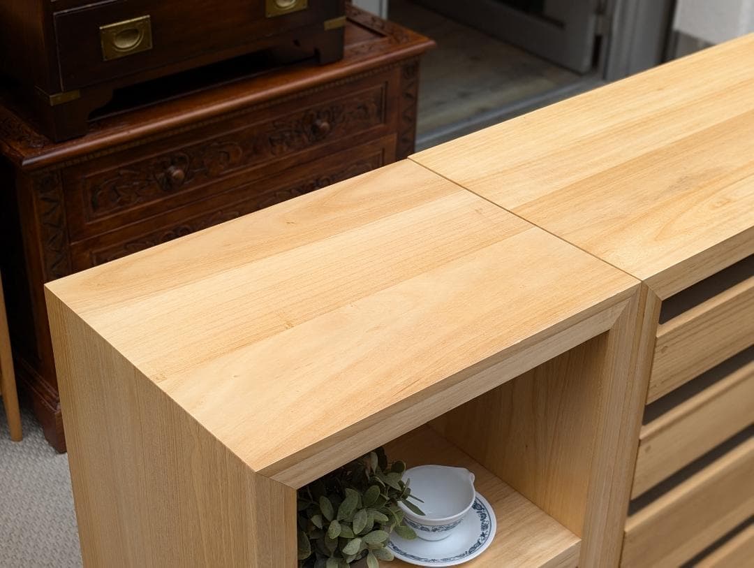 2点セット☆ランドエスケーププロダクツ／パウロニア／桐材／シェルフ／キャビネット