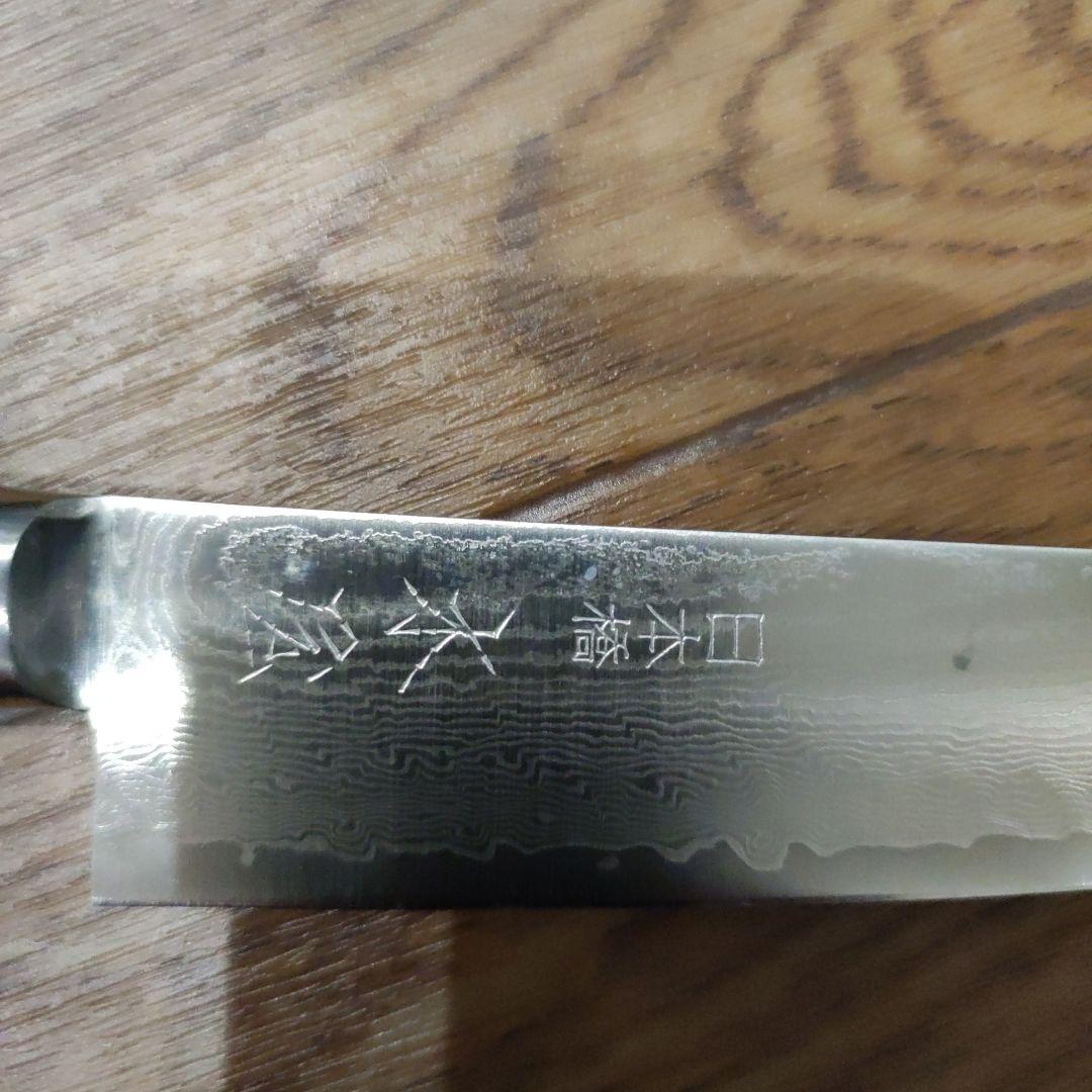 日本橋木屋　200年記念49層墨流しスーパーゴールド粉末鋼包丁+古代檜のまな板