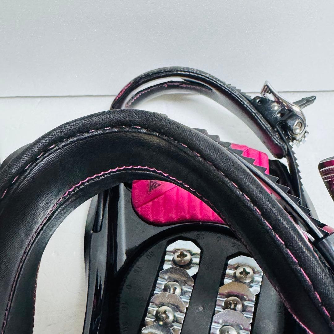 K2 スノーボードビンディング Mサイズ　ブラック/ピンク初心者女性レディース