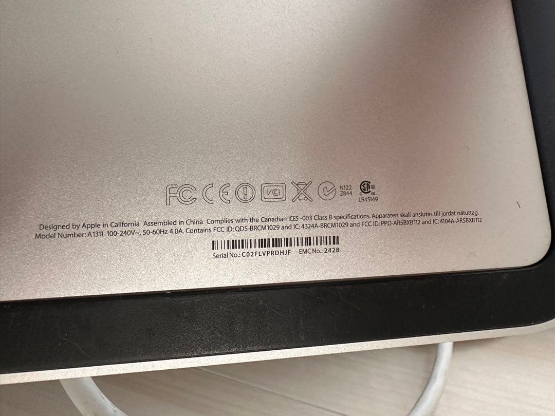 ジャンク品iMac (21.5-inch, Mid 2011) 中身ssd換装