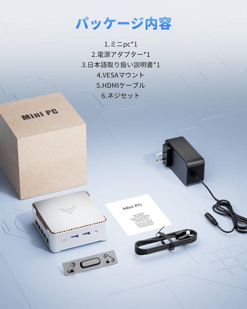 NiPoGi ミニpc n97 第12世代 8GB+256GB